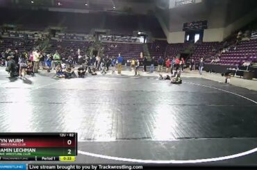 82 Lbs 5th Place Match - Benjamin Lechman, Bear Cave Wrestling Club Vs Taevyn Wurm, Gering Wrestli