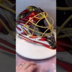 New #chrome mask for Anton Forsberg of the @OttawaSenatorsNHL 😎 #friedesigns #airbrushart #nhl