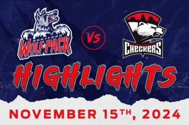 11.15.2024 Hartford Wolf Pack vs. Charlotte Checkers