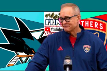 Paul Maurice, Panthers Morning Skate: San Jose Sharks at Florida