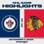 NHL Highlights | Jets vs. Blackhawks - December 7, 2024