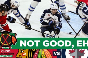 Chicago Blackhawks lose 4-2 to the Jets in the 3rd period | CHGO Blackhawks POSTGAME Podcast