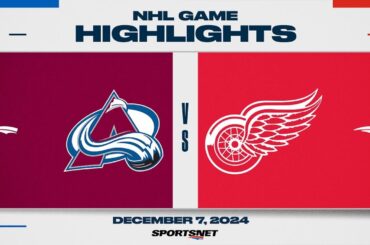 NHL Highlights | Avalanche vs. Red Wings - December 7, 2024