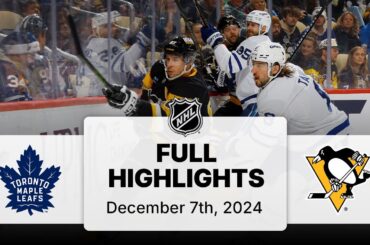NHL Highlights | Maple Leafs vs. Penguins | December 07, 2024