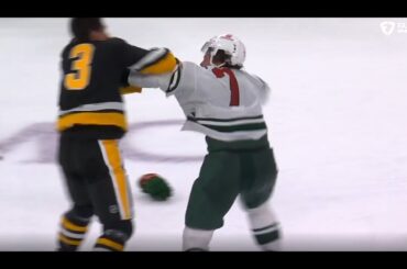 Brock Faber and Jack St. Ivany Drop The Gloves