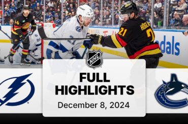 NHL Highlights | Lightning vs. Canucks | December 08, 2024