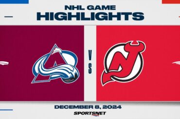 NHL Highlights | Avalanche vs. Devils - December 8, 2024