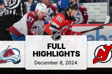 NHL Highlights | Avalanche vs. Devils - December 8, 2024