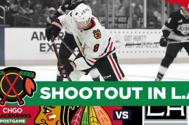 Chicago Blackhawks beat the Kings 4-3 in a shootout! | CHGO Blackhawks POSTGAME Podcast