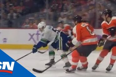 Bo Horvat Sets Up J.T. Miller With A Gorgeous No-Look Feed