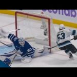 Maple Leafs' Joseph Woll Sticks Out Skate To Deny Michael Carcone With Toe Save
