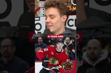 "I have to earn every goal," says Chicago Blackhawks defenseman Alex Vlasic #nhl #hockey #blackhawks