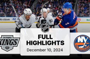 NHL Highlights | Kings vs. Islanders | December 10, 2024