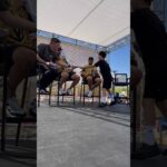 New friend Luke interviewed Alex Pietrangelo & Shea Theodore on stage at Fan Fest!! 👏  #hockey #nhl