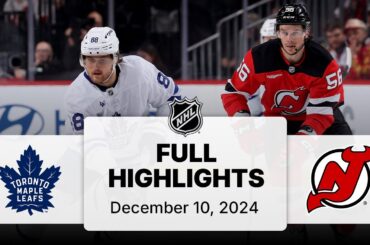 NHL Highlights | Maple Leafs vs. Devils | December 10, 2024