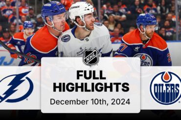 NHL Highlights | Lightning vs. Oilers | December 10, 2024