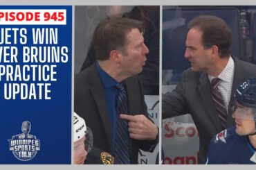 Winnipeg Jets win over Boston Bruins 8-1, practice today