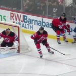 Ross Colton scores a goal against the New Jersey Devils