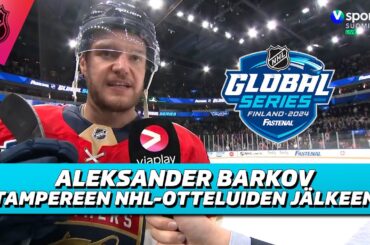 Aleksander Barkov Global Seriesin jälkeen & ensimmäisen pelin 1+3