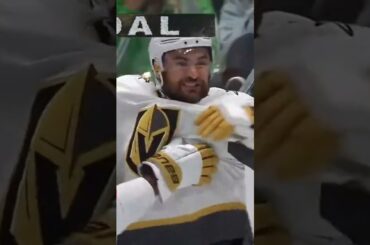 William Carrier with his first as the #goldenknights  chase Oettinger 3-0 #nhl #playoffs #stars