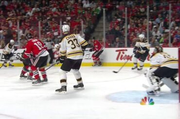 Brandon Saad wrister goal 2-1. 6/12/13 Boston Bruins vs Chicago Blackhawks NHL Hockey