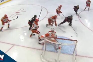 Senators' Noah Gregor Cleans Up Mess In Front For Opening Goal