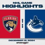 NHL Highlights | Panthers vs. Canucks - December 12, 2024