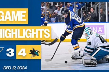 Game Highlights: Blues 3, Sharks 4