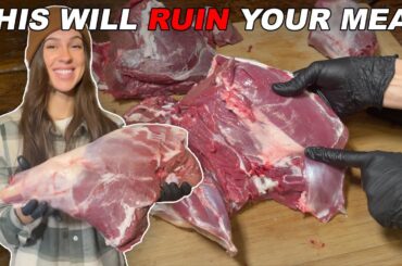 How to Remove the Gland From a Deer Hindquarter * BUTCHER DEER AT HOME *