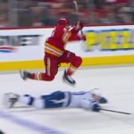 Flames' Nazem Kadri Leaps Over J.J. Moser To Fire Home Goal