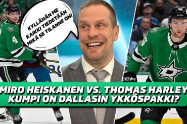 Miro Heiskanen vs. Thomas Harley | Kumpi on Dallasin ykköspakki kiekollisessa pelissä?