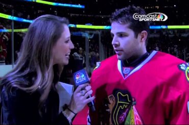 Nick Leddy goal 27 Jan 2013 Detroit Red Wings vs Chicago Blackhawks NHL Hockey