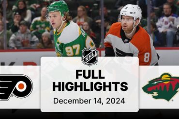 NHL Highlights | Flyers vs. Wild | December 14, 2024