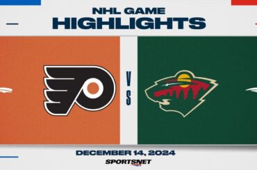 NHL Highlights | Flyers vs. Wild - December 14, 2024