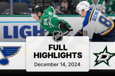 NHL Highlights | Blues vs. Stars - December 14, 2024