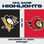 NHL Highlights | Penguins vs. Senators - December 14, 2024