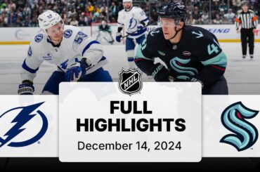 NHL Highlights | Lightning vs. Kraken - December 14, 2024
