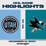 NHL Highlights | Utah HC vs. Sharks - December 14, 2024