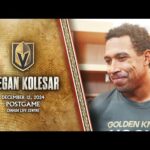 Keegan Kolesar Postgame 12/12: It's Fun To Score In This Building With Special People Present