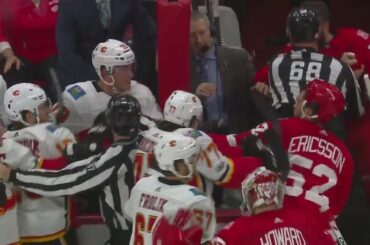 Suspension for Red Wings' Witkowski handed down, Flames' Tkachuk to have hearing