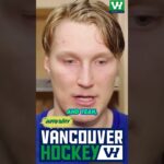 Canucks prospect Aatu Räty explains his first goal of the preseason