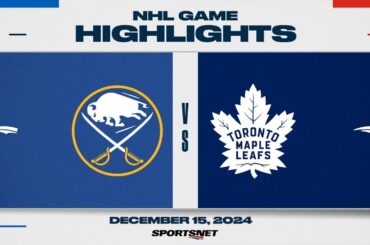 NHL Highlights | Sabres vs. Maple Leafs - December 15, 2024