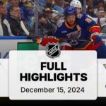 NHL Highlights | Rangers vs. Blues | December 15, 2024