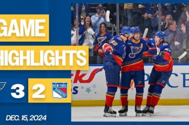 Game Highlights: Blues 3, Rangers 2