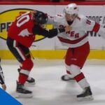 Dzingel Chucks Knuckles With Namestnikov After Some Chippiness
