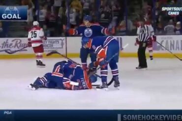 Leon Draisaitl's First NHL Goal - Oct 24th 2014 (HD)