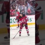 NJ Devils Simon Nemec During Warmups 10/2 vs. Islanders #njdevils #short #shortvideo #shorts