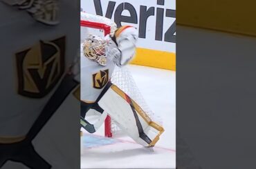 #33 Adin Hill flashes the big glove hand.