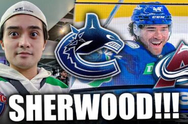 I SAW KIEFER SHERWOOD'S HAT TRICK LIVE: VANCOUVER CANUCKS VS COLORADO AVALANCHE