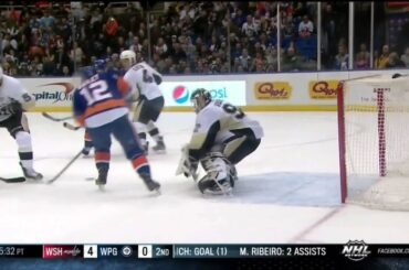 Josh Bailey goal 2-1 Mar 22 2013 Pittsburgh Penguins vs NY Islanders NHL Hockey